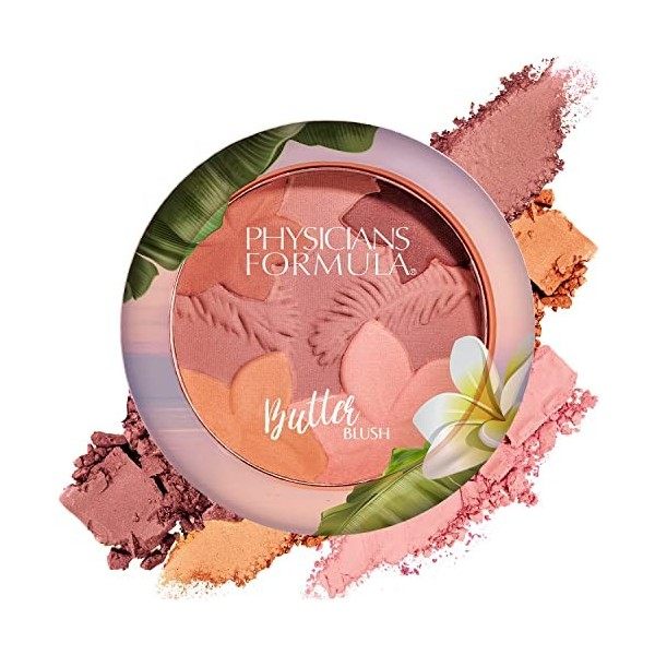 Physicians Formula, Blush Mat au Beurre de Monoï, Blush en Crème Mat pour un Look Naturel, au Beurre de Murumuru, de Cupuacu,