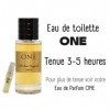 Eau de toilette ONE | Collection Originale - 50 ml + Vaporisateur de Poche et Pochette Velours OFFERTS - Haut de Gamme - Pour