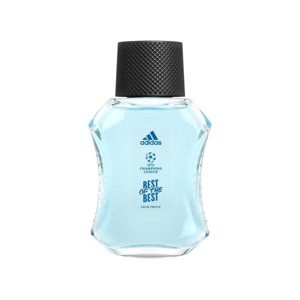 Adidas - Eau de toilette UEFA 9 Best of the Best - Fraîcheur permanente, flacon avec 25% de verre recyclé & capuchon avec 50%