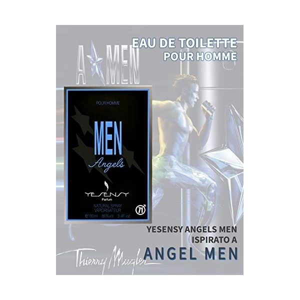 MEN Angels Parfum Equivalent pour Homme Compatible avec les Parfums des Grandes Marques - Eau de Toilette 100 ml