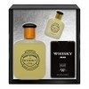 EVAFLORPARIS Whisky for Men Coffret pour Homme Eau de Toilette 100 ml + Miniature 7.5 ml + Parfum de Voyage 20 ml Vaporisateu
