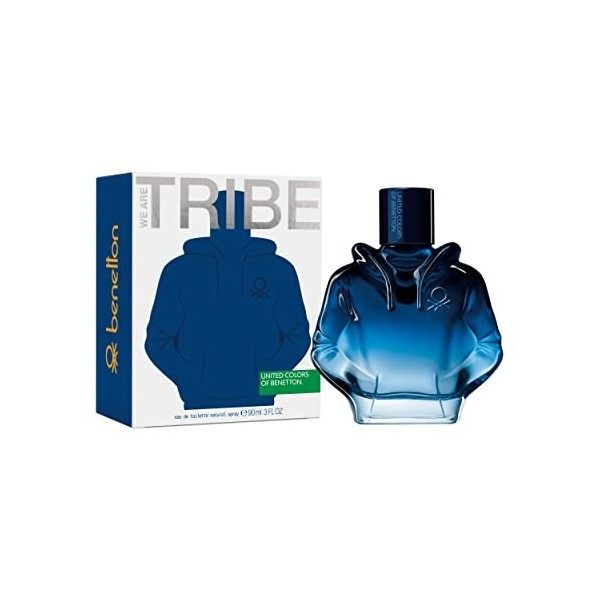 United Colors of Benetton We Are Tribe Eau de Toilette for Men - Long Lasting - Young, Modern, Sporty and Casual Scent - Lave