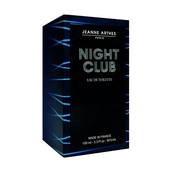 Jeanne Arthes - Night Club - Eau de Toilette - Homme - Fabriqué en France - 100 ml