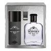 EVAFLORPARIS Whisky Black Coffret pour Homme Eau de Toilette 100 ml + Déodorant 150 ml + Money clip Vaporisateur Spray Parfum
