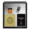 EVAFLORPARIS Whisky for Men Coffret pour Homme Eau de Toilette 100 ml + Parfum de Voyage 20 ml + Money Clip Vaporisateur Spra
