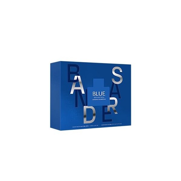 Antonio Banderas Perfumes - Coffret cadeau Blue Seduction pour Homme EDT 100 ml + Déodorant 150 ml- Longue Durée - Parfum fra