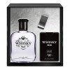 EVAFLORPARIS Whisky Black Coffret pour Homme Eau de Toilette 100 ml + Parfum de Voyage 20 ml + Money Clip Vaporisateur Spray 