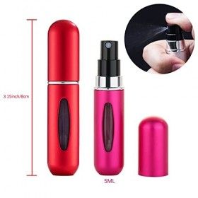 OBSCYON 8Pcs 5ml Mini Portable Voyage Parfum Atomiseur Bouteille Vaporisateur Parfum Vide Rechargeable