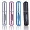 4 PCS 5ml Vaporisateur Parfum Vide Rechargeable Mini Flacon,Voyage Parfum Atomiseur Bouteille,Mini Atomiseur Réutilisable,Vap