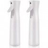 COEKI 300Ml Vaporisateur Cheveux, 2Pcs Vaporisateur Rechargeable Spray brumisateur à eau vide, Ultra Fine Vaporisateur pour C