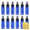 Tourel 30ML Flacon Spray Vide 12 Pièces Vaporisateur Parfum, Bouteille Rechargeable de Voyage, Pulvérisateur Atomiseur pour