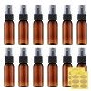 Tourel 30ML Flacon Spray Vide 12 Pièces Vaporisateur Parfum, Bouteille Rechargeable de Voyage, Pulvérisateur Atomiseur pour