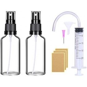 Flacon Spray Vide Verre 50ml 2 Pcs vaporisateur vide flacon spray parfum Vide Flacon Vide Flacon Parfum Vide Rechargeable Min