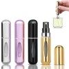 LIAMERHE 5ml Vaporisateur Parfum Vide Rechargeable Mini Portable Voyage Parfum Atomiseur Bouteille Flacons de Parfum pour Hom