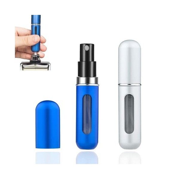 LIAMERHE 5ml Vaporisateur Parfum Vide Rechargeable Mini Portable Voyage Parfum Atomiseur Bouteille Flacons de Parfum pour Hom