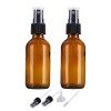 ALIFEIA 2Pcs 60ml Flacon Vaporisateur Vide Verre, Bouteille Spray Verre Avec Brouillard de Pulverisateur Fine,PulvéRisation à