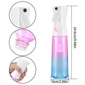 qiwuhai Flacon de Pulvérisation dEau, Lot de 2, 300ml, Flacon de Brume Fine Durable, Bouteilles de Spray de Brume Remplissab