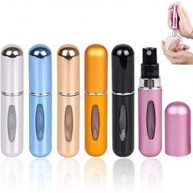 VEGCOO 6 PCS 5ml Vaporisateur Parfum Vide Rechargeable Mini Parfum Atomiseur pour Voyage