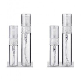 Fezf 4 pièces 3/5ml Vaporisateur Parfum,Flacon parfum vide,Mini Portable Voyage Parfum Atomiseur Bouteille Vide Rechargeable