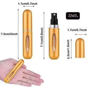 1PCS Atomiseur de Parfum, Flacon Vaporisateur de Parfum de Voyage, Atomiseur de Parfum Portable Rechargeable Mini Bouteilles 