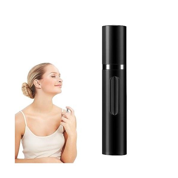 Seymebt Atomiseur Parfum 8ML,Mini Vaporisateur Voyage,Vaporisateur de parfum rechargeable avec fenêtre pour les voyages,Recha