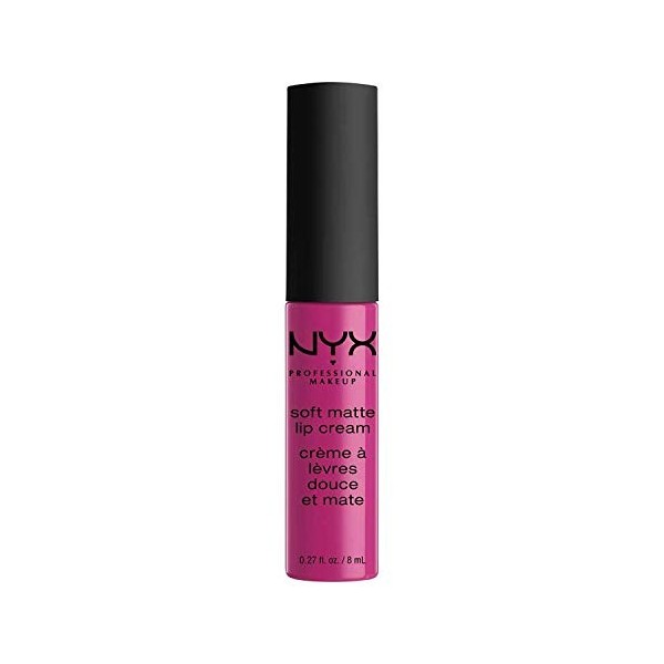 NYX Professional Makeup Rouge à Lèvres Soft Matte Lip Cream, Fini Mat Crémeux, Couleur Ultra-Pigmentée, Tenue Longue Durée, T