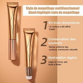 Liquid Face Blusher Stick Fard À Joues Naturel Contouring Liquide Stick 2PCS Stick Contouring Visage Baguette De Fard À Joues