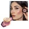 Oulac Fard à joues Lumineux Blush Maquillage,Couleur Riche, Résistant à Leau et à La Transpiration, Longue Durée, Adapté À D