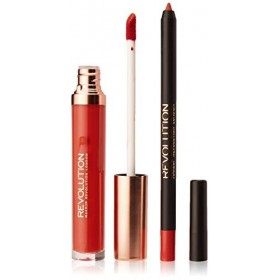 MakeUp Revolution, Kit à lèvres mat, Retro Luxe, 2 pièces [étiquette en français non garanti]