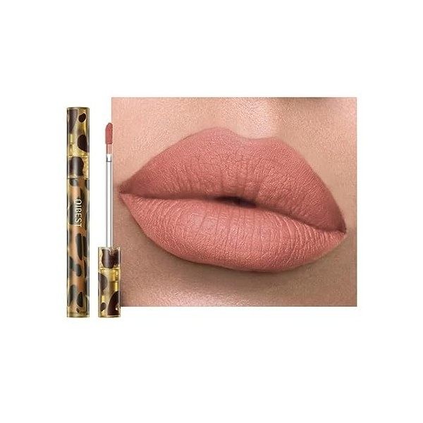 Anifer Velvet Matte Liquid Lipstick Makeup Tenue longue durée et imperméable, brillant à lèvres instantané antiadhésif, Nude