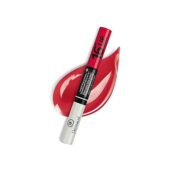 Dermacol - Rouge à lèvres 16 heures, Brillant à lèvres pigmenté, brillant à lèvres, produits de maquillage pour les lèvres av