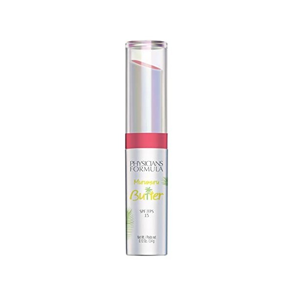 Physicians Formula - Murumuru Rouge à lèvres Longue Tenue Crémeux - au Beurre de Tucuma, Cupuaçu et Murumuru, et un SPF 15 pr