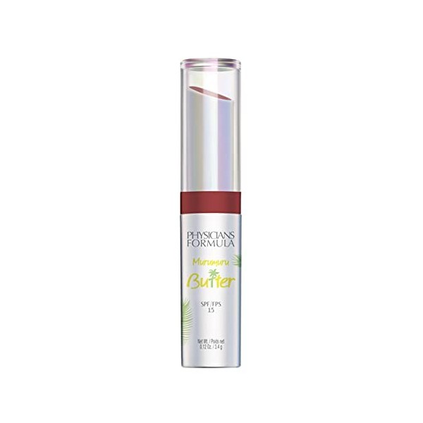 Physicians Formula - Murumuru Rouge à lèvres Longue Tenue Crémeux - au Beurre de Tucuma, Cupuaçu et Murumuru, et un SPF 15 pr