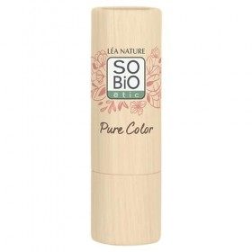 LÉA NATURE SO BiO étic| Rouge à lèvres Voile Nacré certifié Bio – Pure Color | Prune chic | Fini nacré | Lèvres nourries | Be