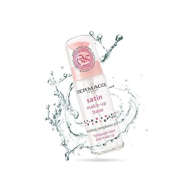 Dermacol - Base de Maquillage Satinée, Apprêt Mat Pour le Visage Contre les Rides et les Pores, Apprêt Transparent Pour le Ma