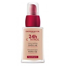 Dermacol - Fond de Teint Couvrant Professionnel 24H Control, Avec Coenzyme Q10 Pour Peaux Sèches et Grasses, Longue Durée et 