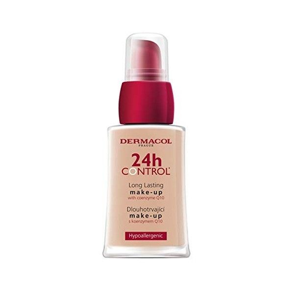 Dermacol - Fond de Teint Couvrant Professionnel 24H Control, Avec Coenzyme Q10 Pour Peaux Sèches et Grasses, Longue Durée et 