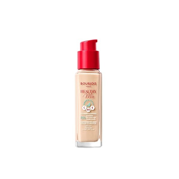 Bourjois - Fond de teint Healthy Mix Clean - 49,5 N Ivoire très clair