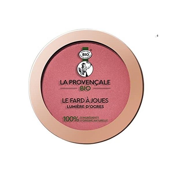 La Provençale Bio - Le Fard à Joues Lumière dOcres Certifié Bio - Blush Effet Bonne Mine - Pour Tous Types de Peaux - Teinte