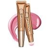 Ofanyia Upgrated Blush & Contour Beauty Wand, One-body Design Blush Liquide Contour with Cushion Applicator, Natural Matte Fi