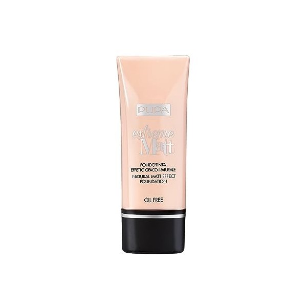 Pupa Milano Extreme Matt Foundation SPF 10-001 Light Ivory For Women 1.01 oz Foundation