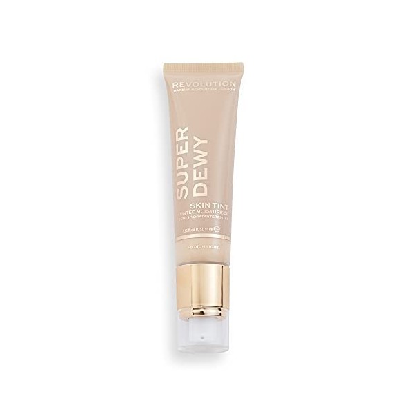 Makeup Revolution, Superdewy, Crème Hydratante Teintée, Medium Light, 55ml