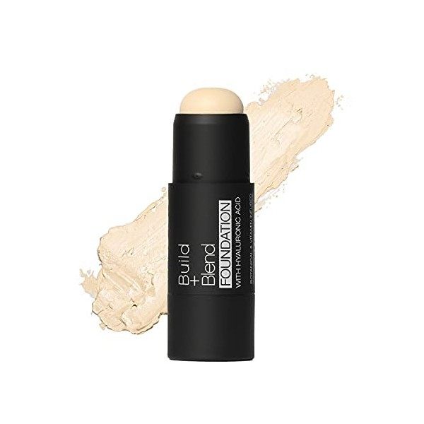 Palladio BUILD & BLEND Bâton de fond de teint, Bâton de contour modulable à couvrance moyenne pour le visage, Formule crémeus