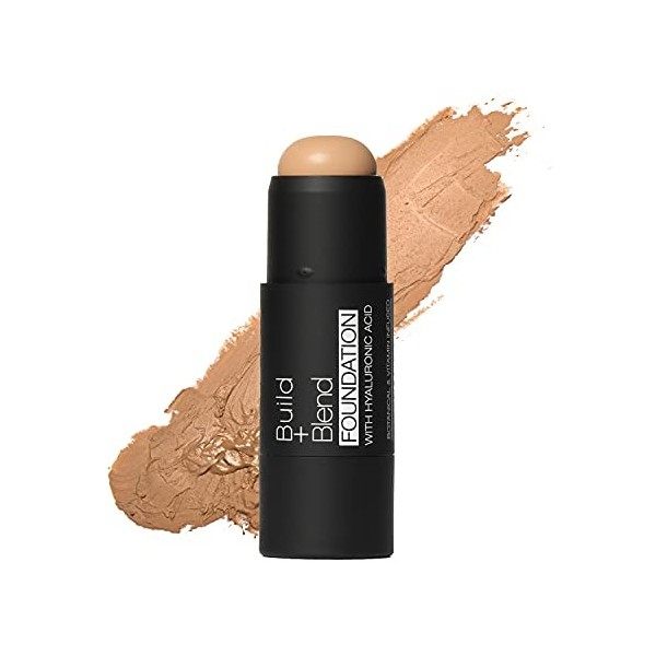Palladio BUILD & BLEND Bâton de fond de teint, Bâton de contour modulable à couvrance moyenne pour le visage, Formule crémeus...