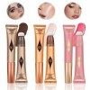 Blush Stick, Highlighter Liquide, Contouring Stick, 3 en 1 BâTon de Maquillage pour le Visage Corps, Bâton Surligneur Blush A