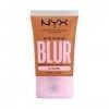 NYX Professional Makeup Fond de Teint Effet Flouté Bare With Me Blur, Couvrance Moyenne, Fini Mat Naturel, Niacinamide, Match