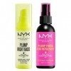 NYX Professional Makeup Primer & Sérum Plump Right Back, Aux Électrolytes, Formule Vegan, 30 ml & Spray Fixateur Plump Right 