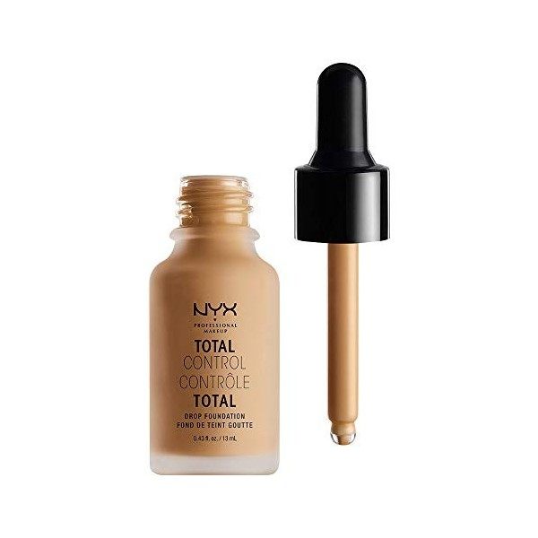 NYX Professional Makeup Fond de Teint Liquide Total Control Drop, Dosage Précis, Couvrance Modulable, Tenue Longue Durée, Fin