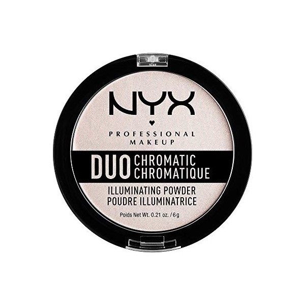 NYX Professional Makeup Enlumineur - Poudre illuminatrice Duo Chromatic - Snow Rose