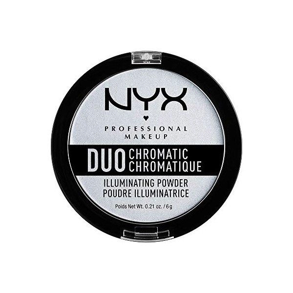 NYX Professional Makeup Enlumineur - Poudre illuminatrice Duo Chromatic - Snow Rose Fond de Teint